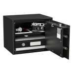 Axess industries coffre - fort de scurit - serrure  cl et  tubes compteurs volume 32 l . . .