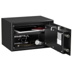 Axess industries coffre - fort de scurit - serrure  cl et  tubes compteurs volume 15 l . . .