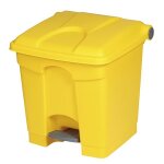 Axess industries collecteur de tri s�lectif � p�dale capacit� 30 l coloris jaune