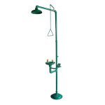 Axess industries combin� douche et laveur d'yeux commande manuelle