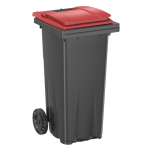 Axess industries conteneur poubelle 120l en plastique recycl�