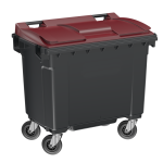 Axess industries conteneur poubelle 660l en plastique recycl modle simple