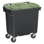 Axess industries conteneur poubelle 770l en plastique recycl modle simple
