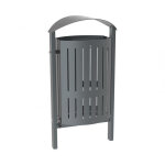 Axess industries corbeille en acier basculante