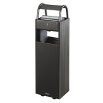 Axess industries corbeille d'extrieur avec cendrier volume 30 l