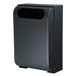 Axess industries corbeille murale robuste coloris gris anthracite