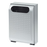 Axess industries corbeille murale robuste coloris gris m�tal