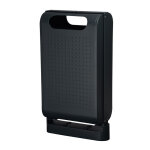 Axess industries corbeille sur pied robuste coloris gris anthracite