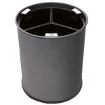 Axess industries corbeille de tri  3 compartiments matire mtal noir coloris noir