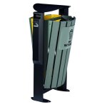 Axess industries corbeille de tri slectif extrieur avec cendrier
