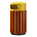 Axess industries corbeille de tri s�lectif capacit� 40 l coloris jaune r�f. 10. 9557. 01