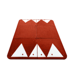 Axess industries coussin berlinois module 8 lments long. 2000 mm coloris rouge