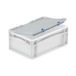 Axess industries couvercle � charni�res compatible avec bac europe dim. ext. lxl 300 x 200 mm