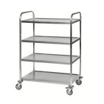 Axess industries desserte en inox 4 plateaux - capacit� 100 kg