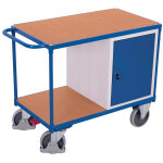 Axess industries desserte mobile charge 500 kg modle 1 coffre et 2 plateaux