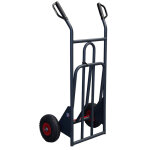 Axess industries diable � basculement assist� et pelle repliable mati�re roues increvable