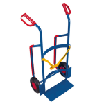 Axess industries diable � f�ts plastiques de 120 � 220 l type de roues caoutchouc