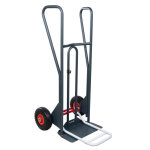 Axess industries diable de manutention assist� � double pelle poign�es poign�es ferm�es . . .