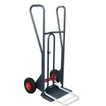 Axess industries diable de manutention assist� � double pelle poign�es poign�es ferm�es . . .