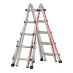 Axess industries echelle t�lescopique 5m � 7, 2m nbre d'�chelons 4 x 5 nbre d'�chelons. . .