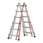 Axess industries echelle t�lescopique 5m � 7, 2m nbre d'�chelons 4 x 6 nbre d'�chelons. . .