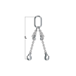 Axess industries elingue chane 2 brins levex  crochets standards raccourcissement sans . . .
