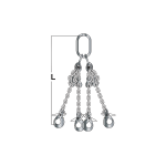 Axess industries elingue chane 4 brins levex  crochets automatiques raccourcissement avec. . .