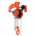 Axess industries ensemble chariot + palan � hauteur perdue r�duite - translation par pouss�e . . .