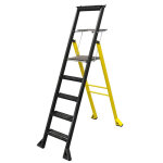 Axess industries escabeau aluminium - 3  6 marches nbre de marches 5 haut. travail 3, 1 m