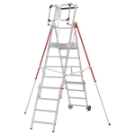 Axess industries escabeau mobile  hauteur rglable pir nbre de marches 3  5 haut. . . .