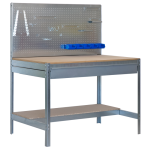 Axess industries etabli d'atelier  2 niveaux avec porte outils et 1 tiroir long. 900 mm . . .