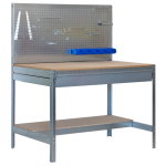 Axess industries etabli d'atelier � 2 niveaux avec porte outils et 1 tiroir long. 900 mm . . .