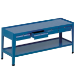 Axess industries etabli d'atelier grand plateau bois ou bois t�l� avec rangements charge 600. . .