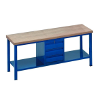 Axess industries etabli grand plateau bois  caisson porte et tiroirs nbre de tiroirs 3 . . .