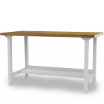 Axess industries etabli lger fixe  plateau bois multiplis et demi - tablette dim. plateau. . .