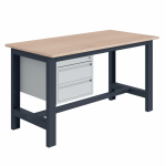 Axess industries etabli si plateau bois multiplis avec coffre 2 tiroirs dim. plateau lxp. . .