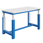 Axess industries etabli si plateau � r�glage �lectrique en bois m�lamin� dim. plateau lxp. . .