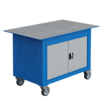 Axess industries etabli sit mobile de soudage avec bloc 2 portes dim. plateau lxp 1200 x 750 mm