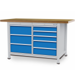 Axess industries etabli soud� � plateau bois avec coffre et / ou tiroirs haut. plateau 859 mm. . .