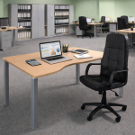 Axess industries exprim mod�le plan rectangulaire 2 pieds + caisson dim. plateau lxp 160 x. . .