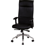 Axess industries fauteuil prsident en cuir synchrone accoudoir 1d