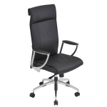 Axess industries fauteuil prsident en cuir synchrone support lombaire