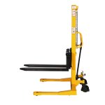 Axess industries gerbeur manuel avec longerons encadrants haut. max. leve 1600 mm charge. . .