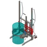 Axess industries gerbeur manuel avec retourneur de fts course de leve 1400 mm charge 120 kg