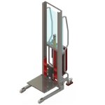 Axess industries gerbeur semi - lectrique avec plateau inox