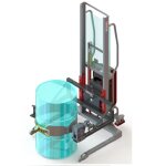 Axess industries gerbeur semi - lectrique avec retourneur de fts mtalliques