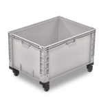 Axess industries grand bac plastique europe gerbable plein 800 x 600 volume 168 l . . .