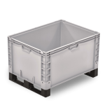 Axess industries grand bac plastique europe gerbable plein 800 x 600 volume 126 l . . .