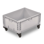 Axess industries grand bac plastique europe gerbable plein 800 x 600 volume 91 l pitement. . .