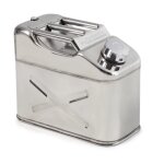 Axess industries jerrican de transport en acier inoxydable avec bouchon � vis capacit� 10 l